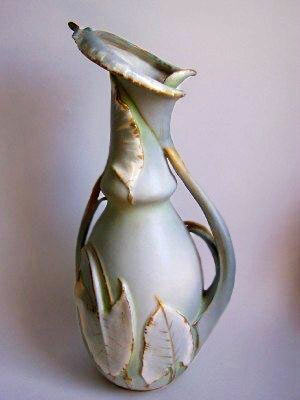 Amphora art nouveau vase