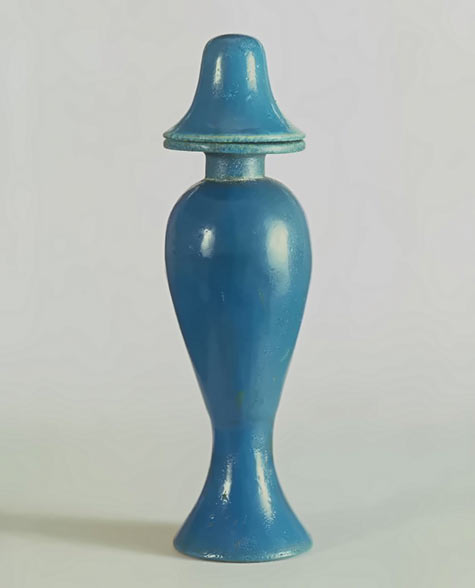 Blue Egyptian Ritual Hes Vase