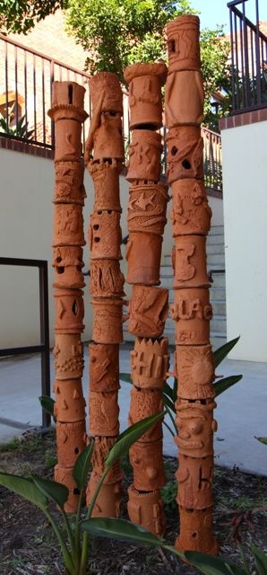 ceramic-totem-poles