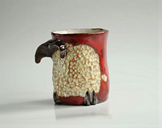 Art Studio MiroI Stani Red Ram Ceramic Mug