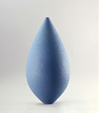 Christine Jones blue pastel ceramic sculpture
