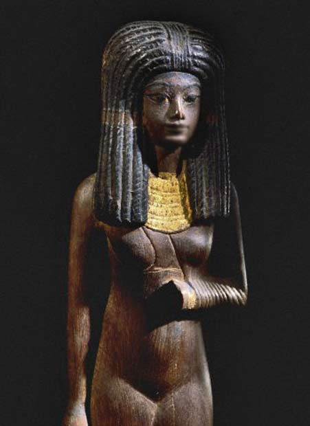 sculpture of Egyptian princess