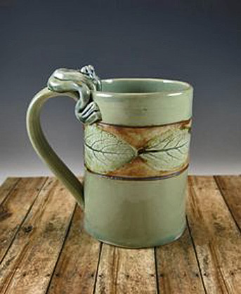 Nature-Theme-Leaf-Pottery-Mug-in-Celedon-566-by-Botanic2Ceramic