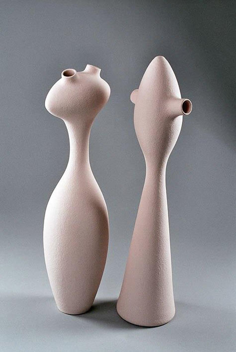 Swiss Sibylle Meier contemporary ceramic sculptures