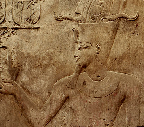 Luxor temple relief art