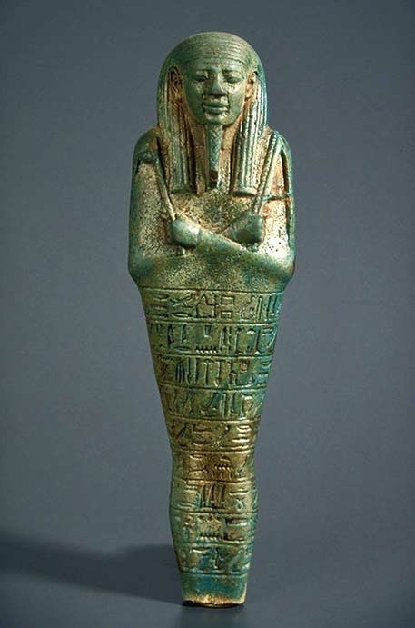 Funery Oushebti - XXVIth dynasty (Psammetic II) Egyptian earthenware