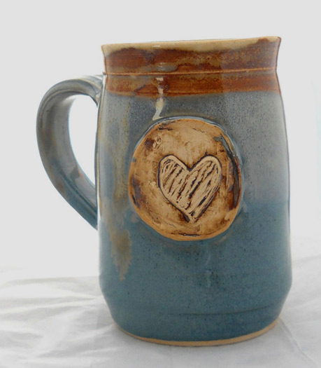Ceramic Handmade Heart Mug 