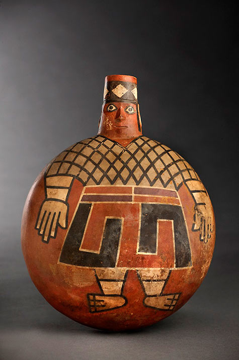 1200 year old Wari ceramic flask