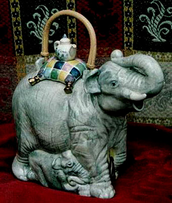 Elephant whimsical teapot