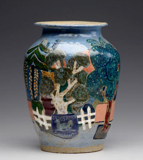 Michael and Magdalena Frimkess ceramic vase