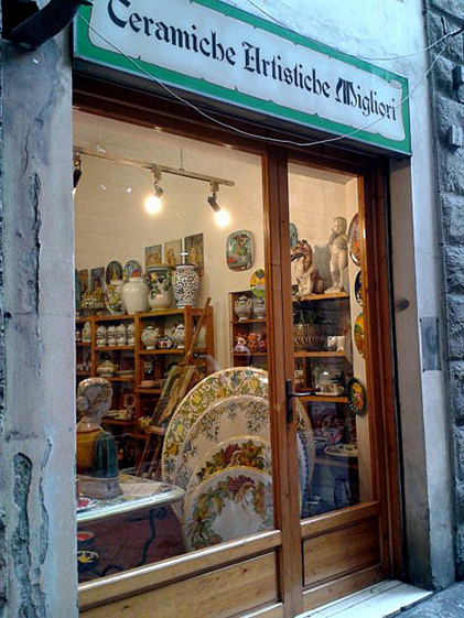 Keramik Boutique in Florenze