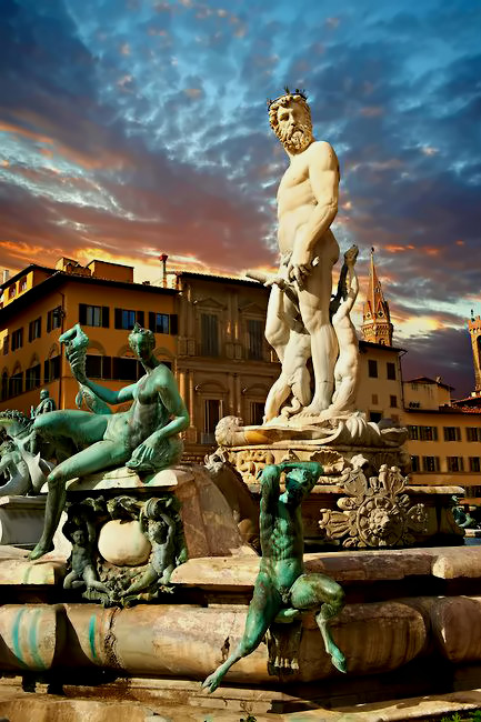 The Fountain of Neptune, Italy
