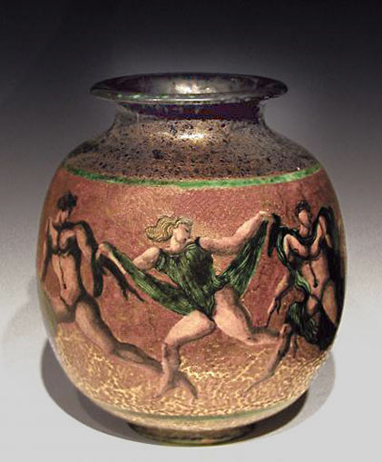 Jean Mayodon Ceramic Vase 