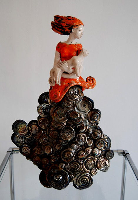 Pauline Wateau ceramic figure
