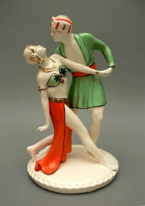 Porcelain figurine Rudolf Valentino