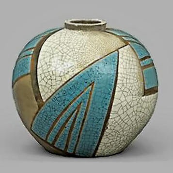 Art Deco globular vessel RENÉ-BUTHAUD,-1886-1972