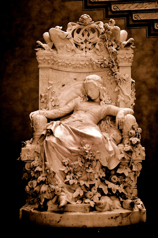 Sleeping Beauty) by Louis Sussmann-Hellborn-1878