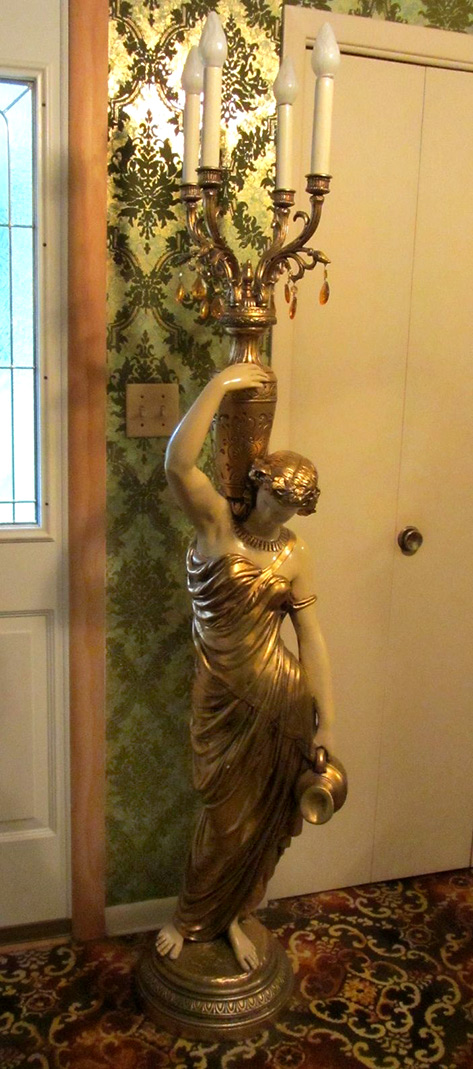 Female Art Figures, Statue Floor Lamps