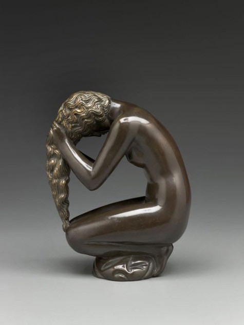 Kneeling girl sculpture - Venus Anadyomene Paul Manship, 1924 The Indianapolis Museum of Art