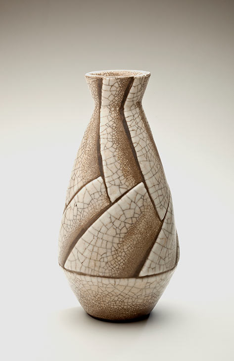 Art deco earthenware vase - Rene Buthaud