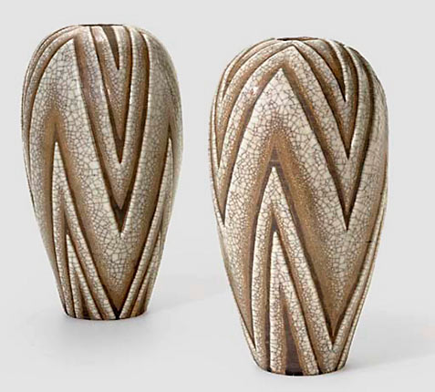 Art Deco vase pair
