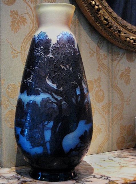 Emile Gallé glass vase