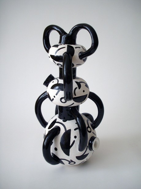 BW13- Black and white sculpture by Catherine Warwick