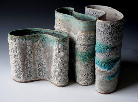 Katrina Pechal folded vases