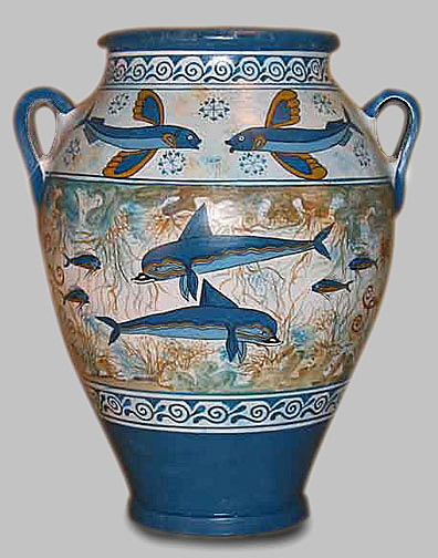 Minoan dolphin pot