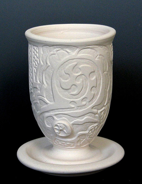 Rebecca Hillman Pottery - carved cup