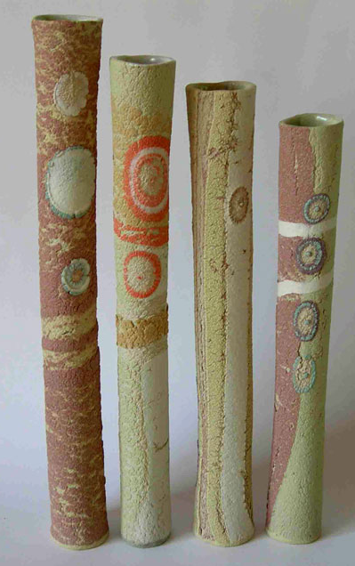 Stoneware vessel Tubes