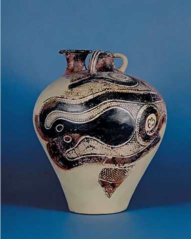 Pottery Jar with Octopus Design from Knossos