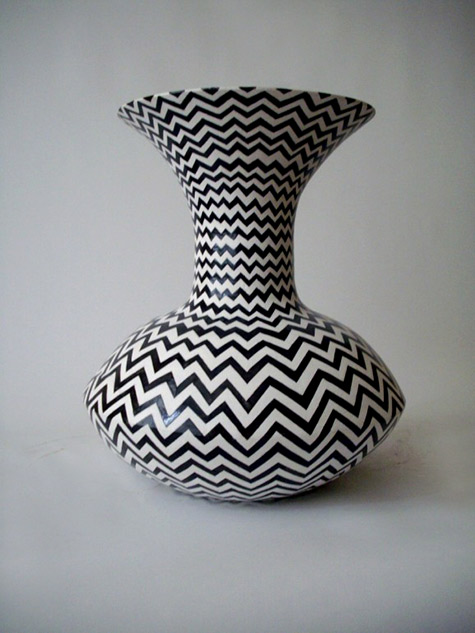 Geometric vase by Catherine Warwick