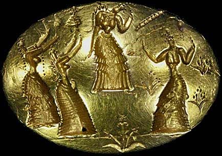 minoan-gold-ring-Ring of Isopata