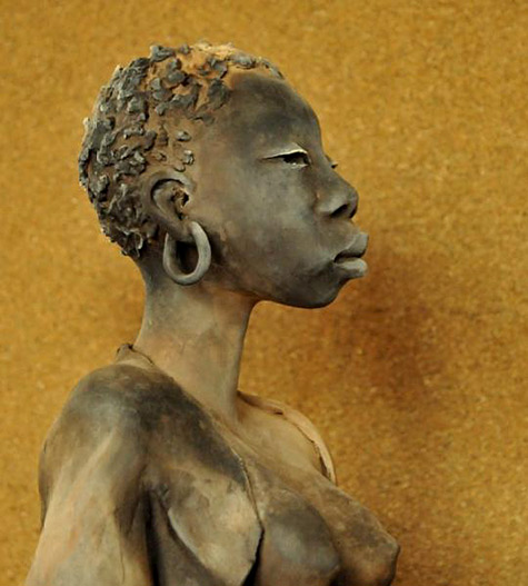 Michele Ludwiczak African woman sculpture