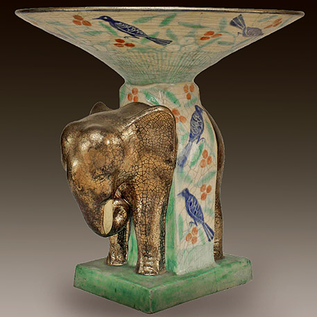 French 1940's ceramic Elephant
