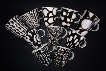 Black and White expresso cups