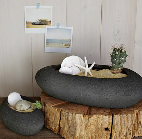 Rock Textured Planter by Atelier-Vierkant 