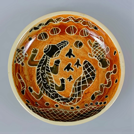 Carl Cooper hand painted plate.
