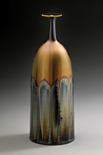 Japanese Ceramic bottle - Hideaki Miyamura