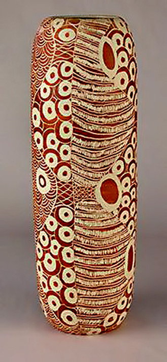 Sgrafitto-vase Ernabella Ceramics Derek Thompson 