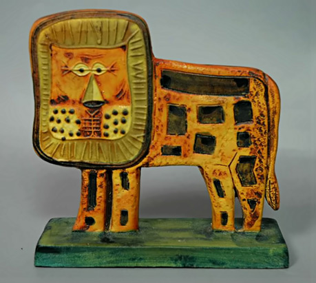 Fantoni Lion Figural Ceramic
