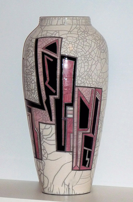 Kaplan.-Circa-1990 Art Deco vase