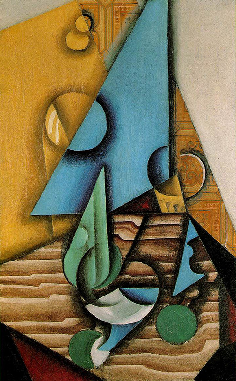 The-Cypress-Trees-are-Talking-cubist art by Juan Gris