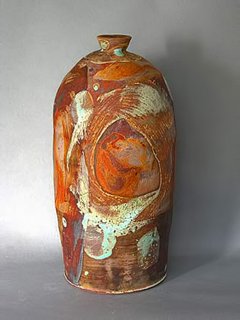 Carlos Versluys 2005 ceramic raku vessel