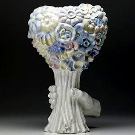 Earl Jack ceramic sculptural vase
