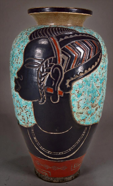 igavel-Auctions-Rene-Buthaud africanist incised vase