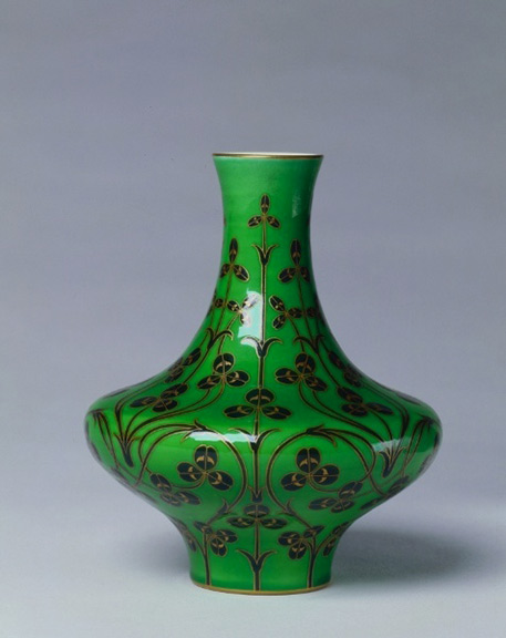 Porcelain vase, French, 1897 Muhgul-Persian style decoration