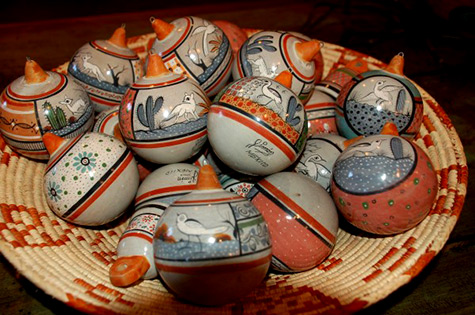 Florentino Jimon Barba Mexican folk art pots