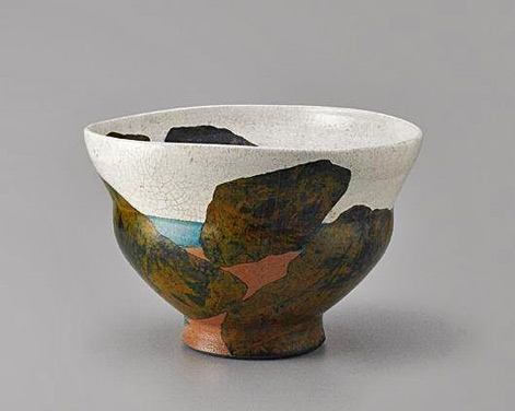 Intangible Bay ceramic cup by Wayne Higby